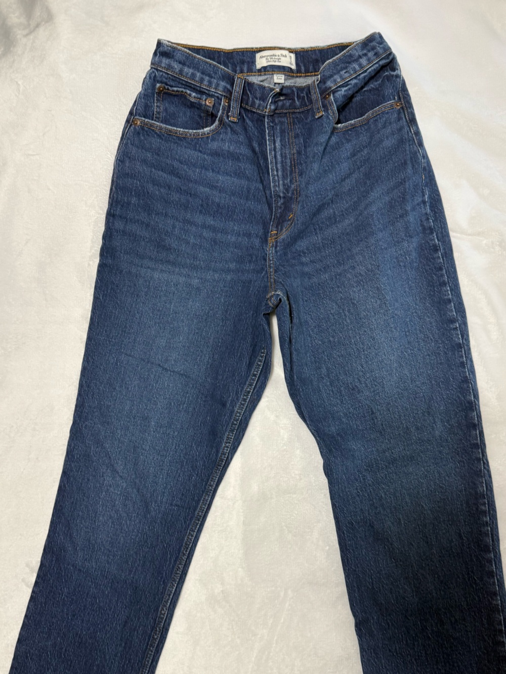 Abercrombie & Fitch Women’s Curve Love 90’s Straight Ultra High Rise Jeans